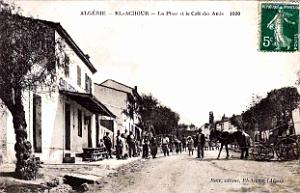 El-Achour - La Place et le Cafe des Arts - 1920